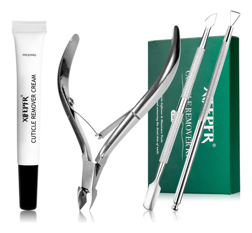 Xifepfr Kit Removedor De Cuticulas, Crema Removedor De Cutic