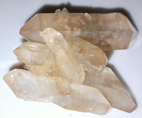 Cristales De Cuarzos Biterminados Drusa Rara Muestra Mineral