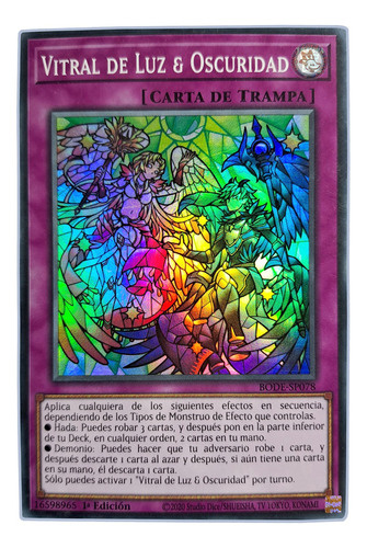 Yugi-oh! Stained Glass Of Light & Dark Bode-en078 Super