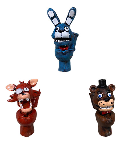 Five Nigths At Freddys Figuras Juguete 6 Pzs Tazas 10 Cm