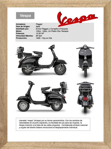 Vespa Cuadros Posters Carteles Publicidades   P295