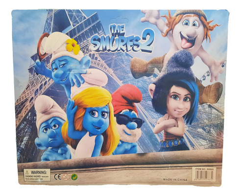 Pitufos Muñecos Pack X4 Personajes Superarticulados 12cm