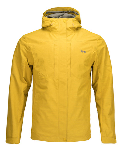 Chaqueta Hombre Lippi Longtrail Fusion-3 B-dry Hoody Mostaza