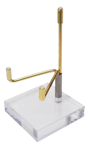 Soporte De Exhibición De Artefactos Minerales Dorado