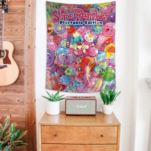 Tapiz Colorido De Pared Game S-slime Rancher De 60 X 90 Cm