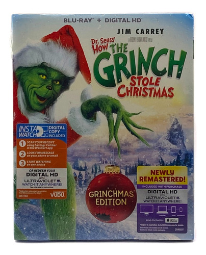 Blu-ray The Grinch ( El Grinch) 2000 / Jim Carrey - Nueva
