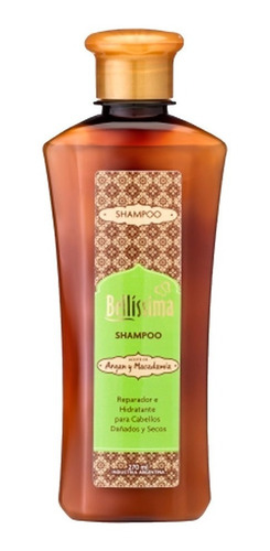 Shampoo Argan Cabellos Secos Dañados Bellissima 270 Ml