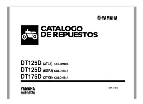 Despiece Yamaha Dt 125 D Partes Motor Cuadro Digital Speed M