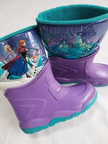 Botas Para Niñas De Frozen Pantaneras Talla 30-31 Usadas