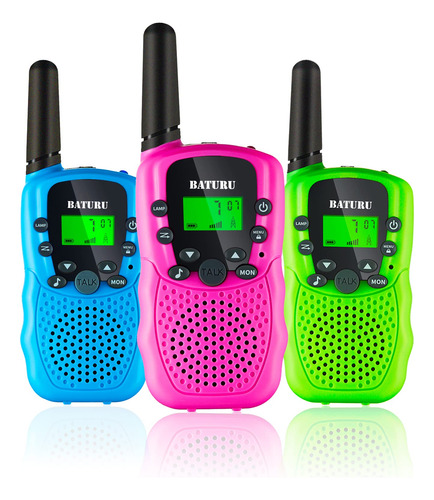 Walkie Talkies 3 Radios Niños Regalo Navidad