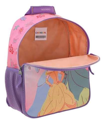 Mochila Escolar Kinder Princesas Chenson Lila Princesas
