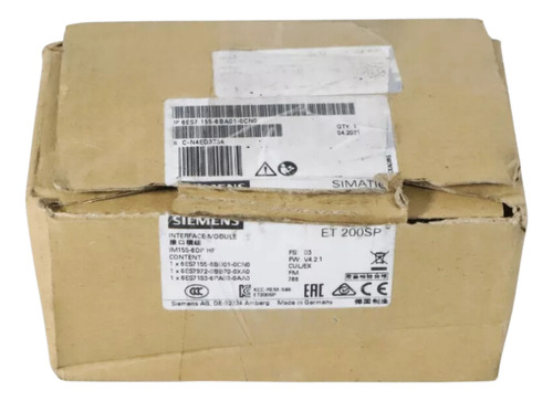 Siemens 6es7 155-6ba01-0cn0 Módulo De Interfaz Profibus