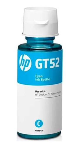 Botella Tinta Hp Gt-52 Cyan