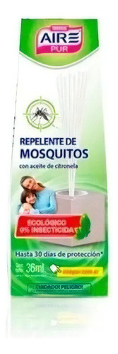 Aire Pur Repelente De Mosquitos Ecológico Citronela Iberia