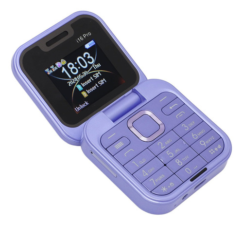 Flip Phone, Mini 2g Flip Cell Phone 2 Tarjeta Sim Teléfono Celular Para Personas Mayores Con Linterna Led, Cámara Trasera Hd, Radio Fm, Lista Negra,