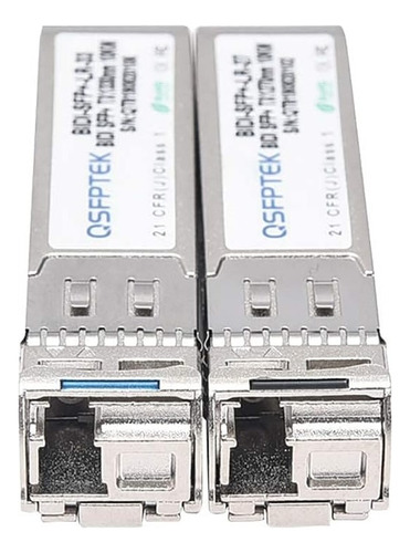 Par De Módulos Sfp+ Wdm 10g Bidi P/ Hpe Aruba Até 20km Lc 1f