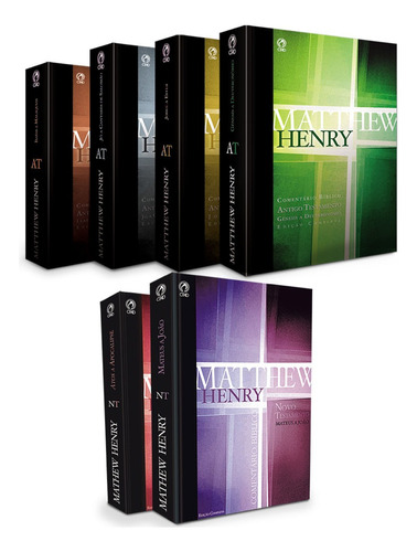 Comentário Bíblia Matthew Henry - 6 volumes, de Henry, Matthew. Editora Casa Publicadora das Assembleias de Deus, capa dura em português, 2010