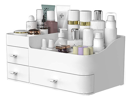 Breis Organizador De Maquillaje Para Tocador, Almacenamient. Color Blanco