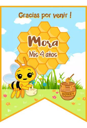 Kit Imprimible Personalizado - Abejita Chiquitita Plim Plim