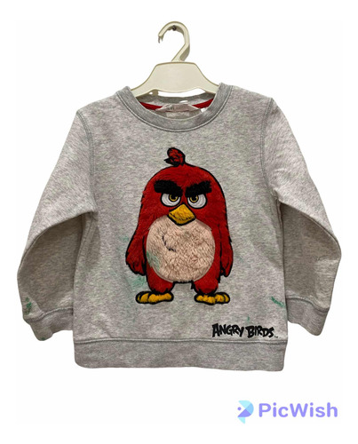 Buzo Marca H&m Talle 2-4 Años Angry Birds