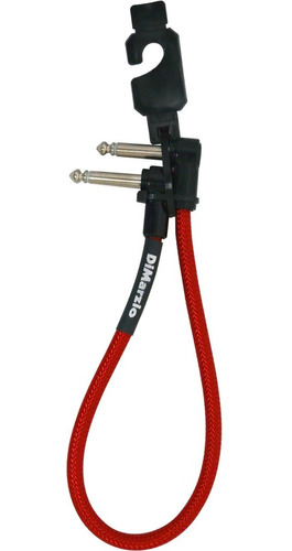 Cable Rojo Parcheo Pedaleras 12 PuLG Plugs Angulados Pc312