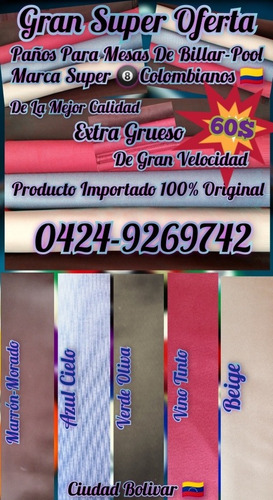 Imagen 8 de 10 de Accesorios Y Repuestos Para Mesas De Pool-billar Profesional