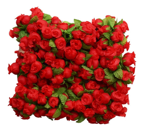 720 Mini Rosas Flores Rosinhas Artificiais Cetim 5 Pct | Parcelamento sem  juros