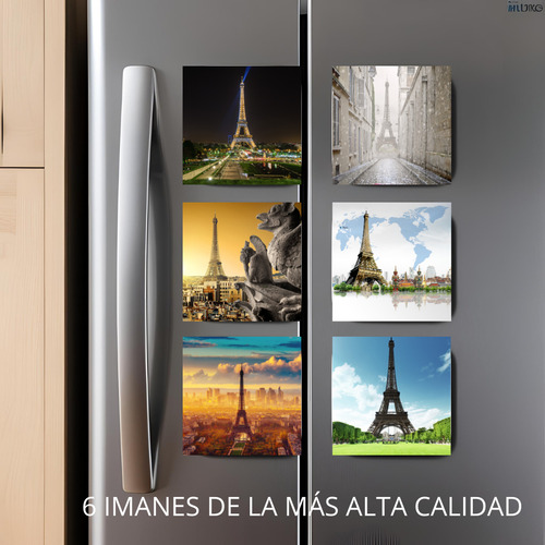 Imanes Paris Torre Eiffel Para Refrigerador Recuerdo Pack6
