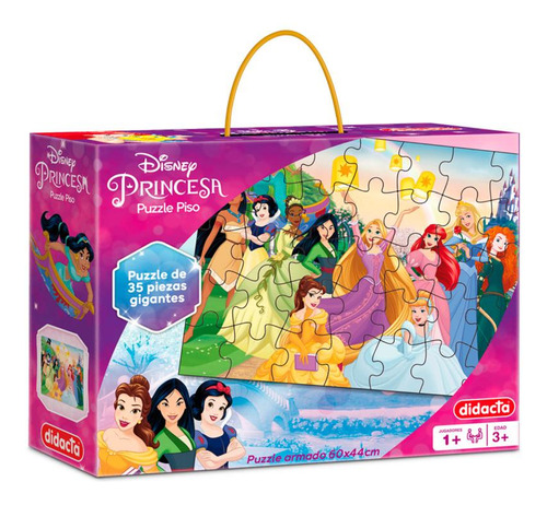 Puzzle De Piso Didacta 35 Piezas Disney Princesas Oferta
