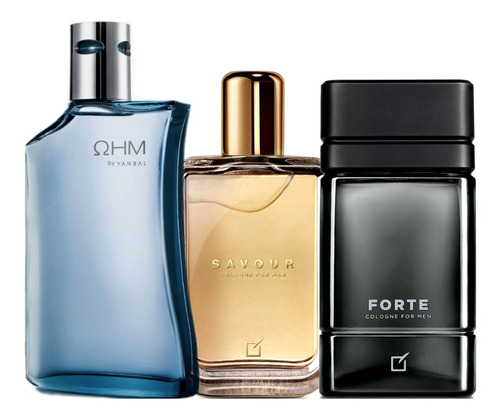 Perfumes Men Ohm + Forte + Savour Yanba - mL a $713