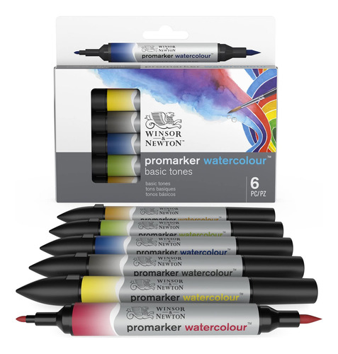 Winsor & Newton Promarker - Juego De Marcadores De Acuarela,