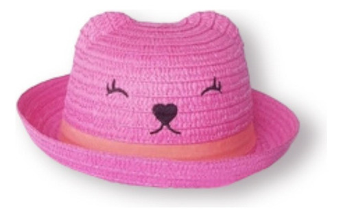 Sombrero Niña Diseño Gato Ajustable