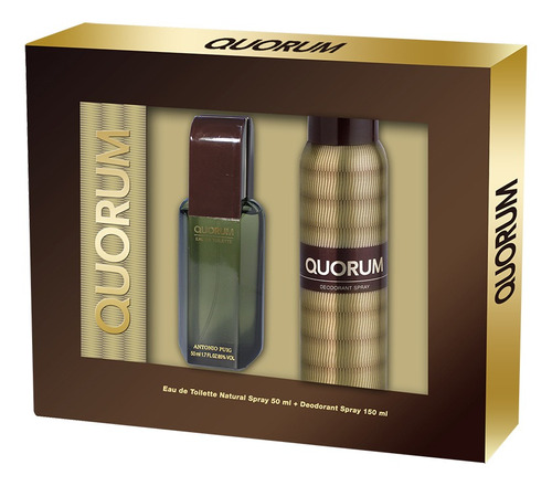 Estuche Quorum Perfumes Edt 50ml + Desodorante 150 Ml