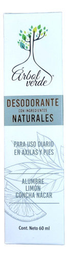 Desodorante Árbol Verde 60 Ml