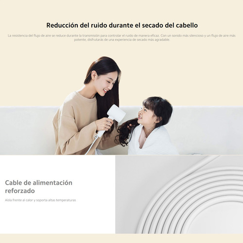 Xiaomi Mi Ionic Hair Dryer H300, Secador De Cabello Compacto