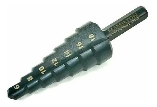 Imagen 2 de 6 de Mecha Escalonada Acero De 6 A 18 Mm Hamilton Esc618