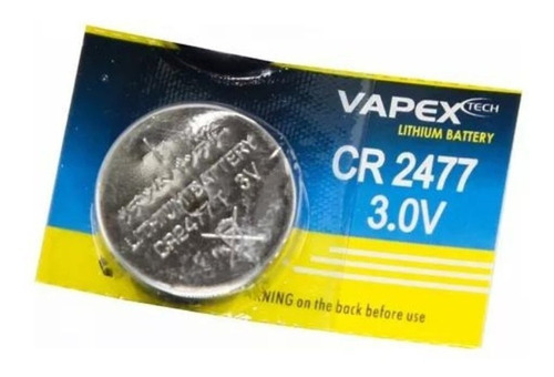 Pila Cr2477 Litio 3v Vapex Sensor Luces Alarma Vapex