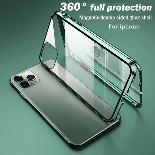 W Capa Magnética De Metal Com Proteção Total De 360° Para