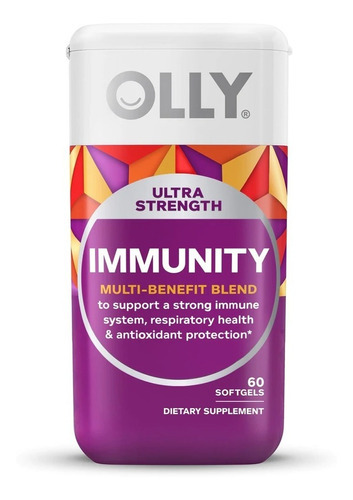 Olly Ultra Inmunidad Con Mezcla De Antioxidantes 60 Softgels Sabor Sin Sabor