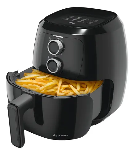 Fritadeira Elétrica Air Fryer WAP Sem Óleo 4L 1500W Antiaderente ...
