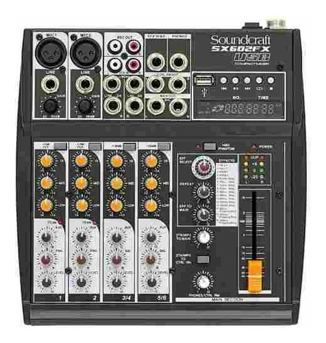 Mesa De Som Soundcraft Sx602fx 6 Canais Usb