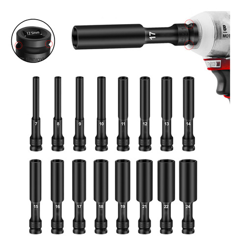 Soquete Hexagonal Para Chave Elétrica Air Tool Spanner Conve