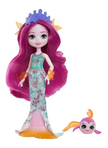 Muñecas Enchantimals Royal Maura Mermaid & Glide Original