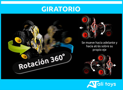 Auto Camioneta Control Remoto Batería Usb Sonido Luz 1:20 Color Amarillo