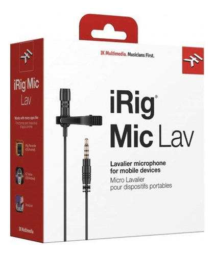 Micrófono Lavalier Irig Mic Lav Ik Multimedia