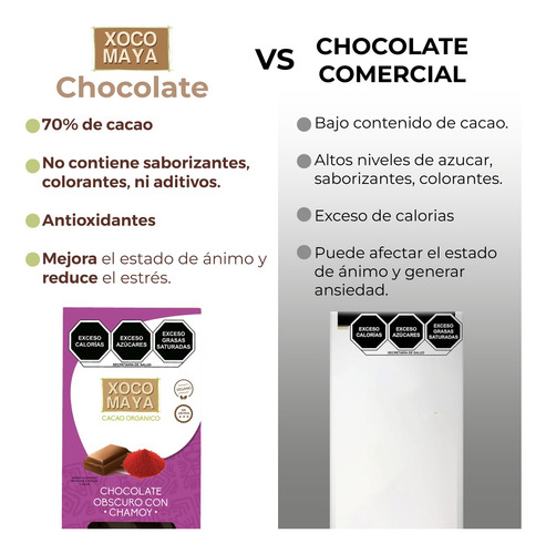 Barra De Chocolate Oscuro Con Chamoy Xoco Maya