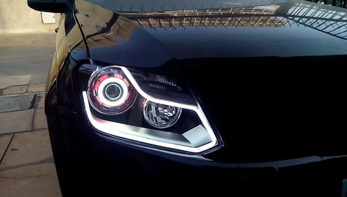 Tira Led Flexible 60cm Instalado Pestaña Led Cualquier Auto