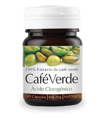 Café Verde Natier Control Pero Adelgazante Vegano 50 Caps