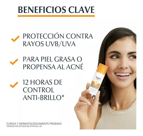 Eucerin Control Toque Seco Protector Solar Fps50+ 50ml