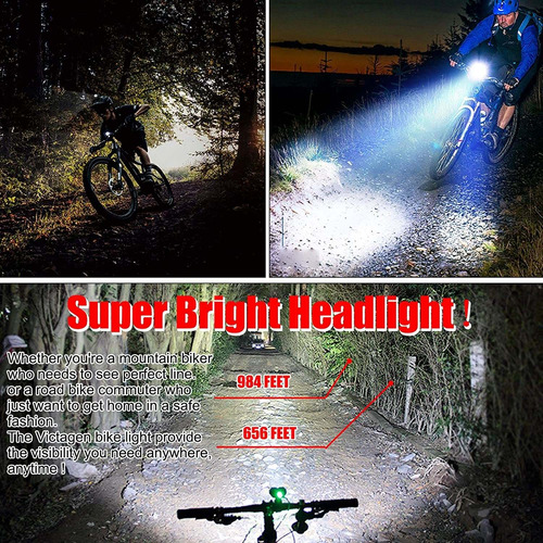 Victagen Luces De Bicicleta Luz De Bicicleta, Súper Brillant